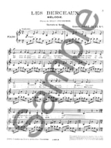 Les Berceaux. Voix Moyenne - FAURÉ - Partition - Mélodies