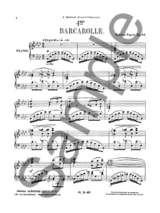 Barcarolle N°4 Opus 44 - FAURÉ - Partition - Piano