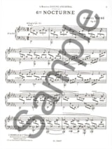 Nocturne N° 6 Opus 63 - FAURÉ - Partition - Piano