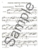 Improvisation Opus 84 - 5 - FAURÉ - Partition - Piano