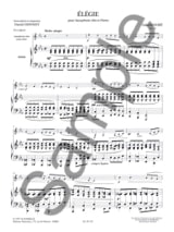 Elégie Opus 24 - FAURÉ - Partition - Saxophone