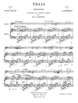 Méditation de Thaïs - MASSENET - Partition - Violon
