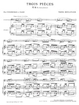 3 Pieces, n° 2 en la mineur - Nadia Boulanger - Partition
