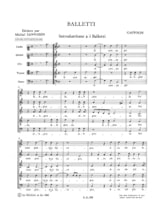 Balletti A Cinque Voci - Gastoldi / sanvoisin - Partition
