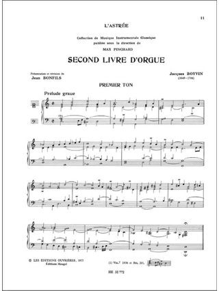 2ème Livre D'orgue Volume 1 - Boyvin Jacques / Bonfils Jean