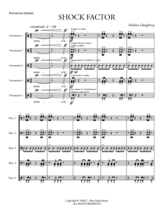 Shock Factor - Nathan Daughtrey - Partition - Ensemble de percussions