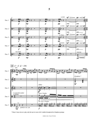 Shock Factor - Nathan Daughtrey - Partition - Ensemble de percussions