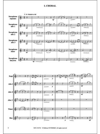Suite Pour 6 Saxophones - Jean-Marc Serre - Partition - Saxophone