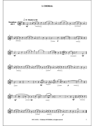 Suite Pour 6 Saxophones - Jean-Marc Serre - Partition - Saxophone