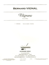 Filigrane - Bernard Vignal - Partition - Flûte traversière
