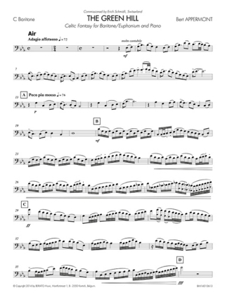 The Green Hill - Bert Appermont - Partition - Tuba