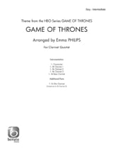 Game of Thrones - Quatuor de Clarinettes - Ramin Djawadi - Partition
