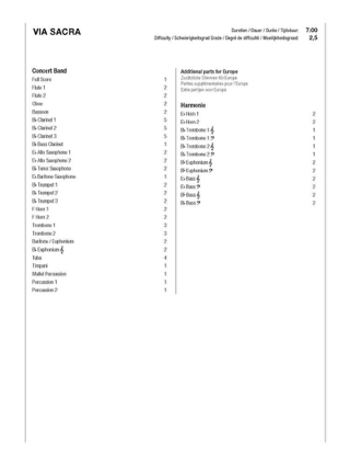 Via Sacra - Filip Ceunen - Partition