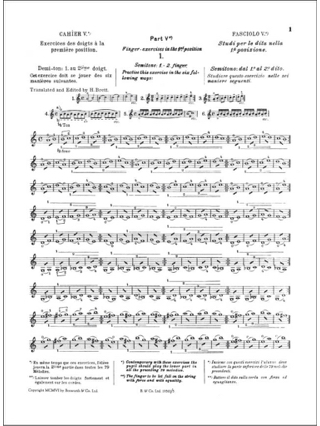 Etudes Opus 6 / Partie 5 - Violon - SEVCIK - Partition - Violon