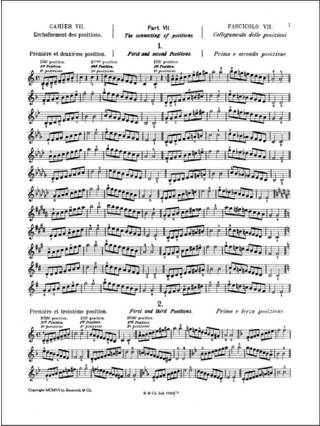 Etudes Opus 6 / Partie 7 - Violon - SEVCIK - Partition - Violon