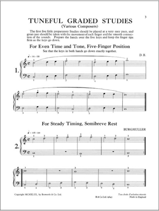 Tuneful Graded Studies - Volume 1 - Partition - Piano