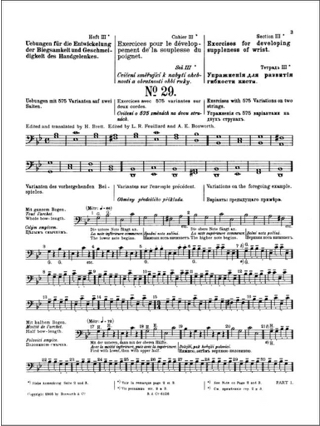 Etudes Opus 2 / Partie 3 - Violoncelle - SEVCIK - Partition