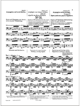 Etudes Opus 2 / Partie 4 - Violoncelle - SEVCIK - Partition