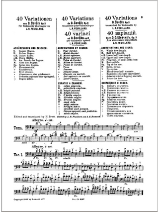 Etudes Opus 3 - Violoncelle - SEVCIK - Partition - Violoncelle