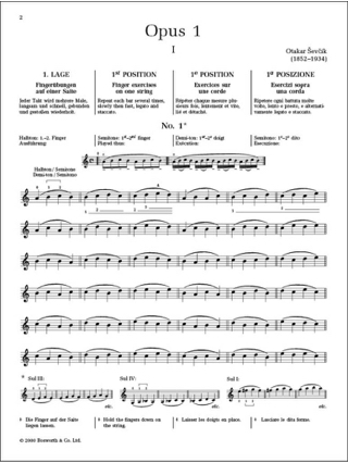 Etudes Opus 1 / Partie 1 - Violon - SEVCIK - Partition - Violon