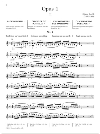 Etudes Opus 1 / Partie 3 - Violon - SEVCIK - Partition - Violon