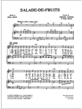 Salade De Fruits - Bourvil - Partition - Chanson française