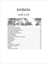 Livre D' Or - Barbara - Partition - Chanson française