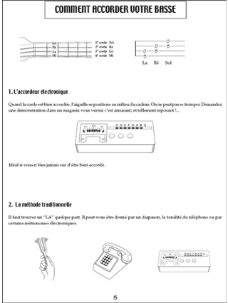J'apprends facilement la Basse - Laurent Huet - Partition - Guitare