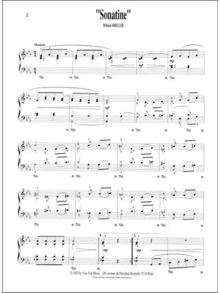 5 Pièces Pour Piano - William Sheller - Partition - Chanson française
