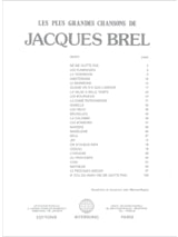 Les Plus Grandes Chansons - Jacques Brel - Partition