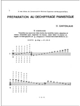 Préparation Au Déchiffrage Pianistique Volume 1 - Odette Gartenlaub