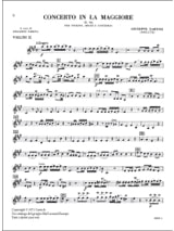 Concerto en la Majeur D.96 - TARTINI - Partition