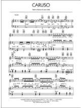 Caruso - Lucio Dalla - Partition - Chanson française