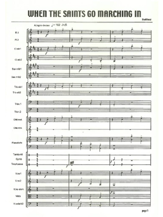 When The Saints Go Marching In - Traditionnel - Partition