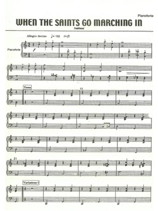 When The Saints Go Marching In - Traditionnel - Partition