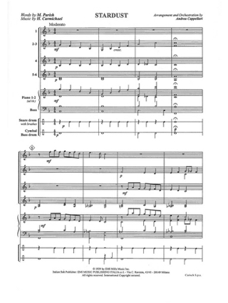 Stardust - Hoagy Carmichael - Partition - Ensembles, Bands