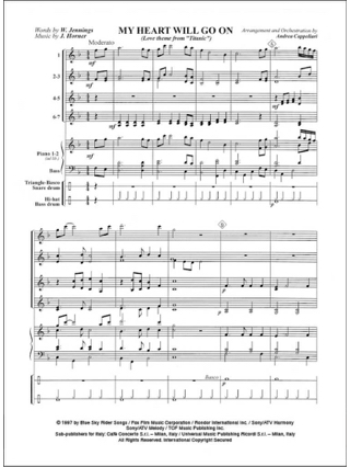 My Heart Will Go On From Titanic - James Horner - Partition
