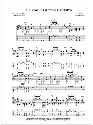 Ennio Morricone for guitar - Ennio Morricone - Partition - Guitare