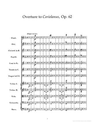6 Great Overtures - Full Score - BEETHOVEN - Partition - Grand format