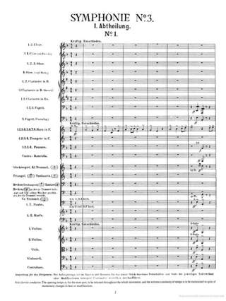 Symphonies N° 3 et 4 - MAHLER - Partition - Grand format