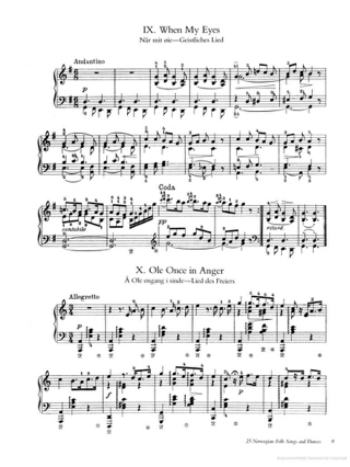 Norwegian Dances - Piano - GRIEG - Partition - Piano