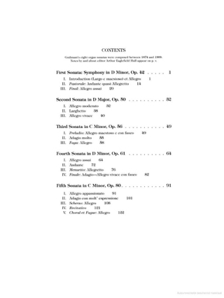 5 Sonates Pour Orgue - Alexandre Guilmant - Partition - Orgue