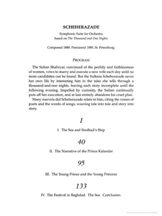 Scheherazade op. 35 - Pocket Score - RIMSKY-KORSAKOV - Partition