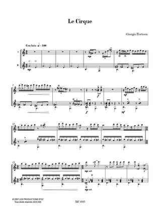 Le Cirque - Giorgio Tortora - Partition
