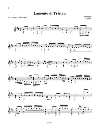 Musique du Moyen-Age et de la Renaissance - Partition - Guitare
