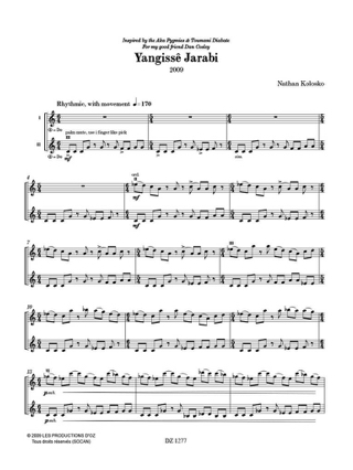 Yangissê Jarabi - Kolosko Nathan - Partition