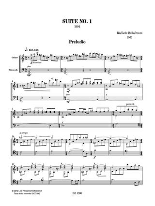 Suite N° 1 - Raffaele Bellafronte - Partition - Duos