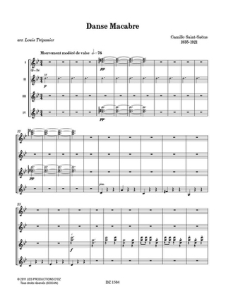 Danse Macabre - Guitares - SAINT-SAËNS - Partition - Guitare