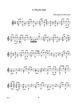 Musique de Noël - Partition - Guitare