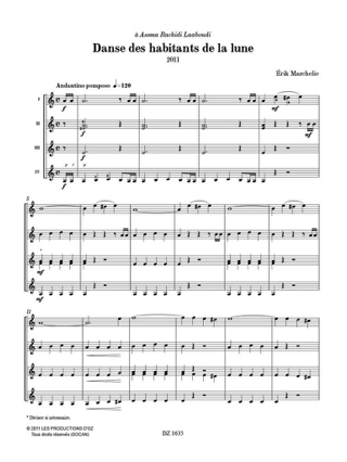 Danse des habitants de la lune - Marchelie Érik - Partition